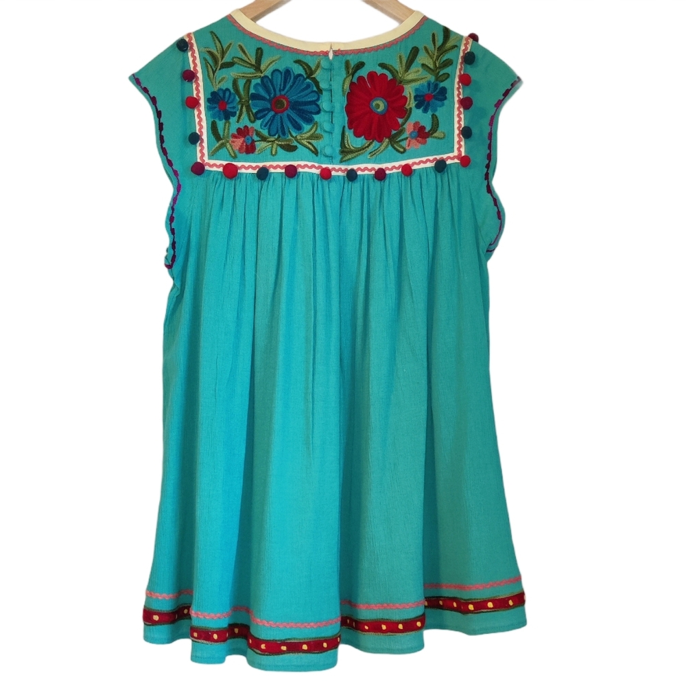 NWT Double D Ranch Embroidered Floral Western Top - Picture 2 of 16